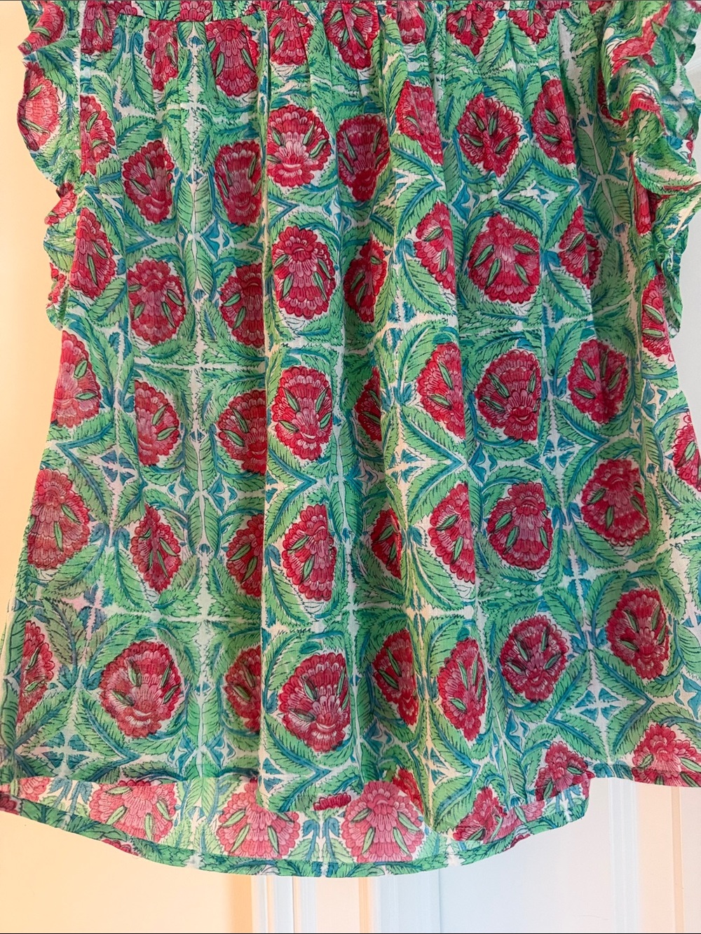 Banjanan Helena Ruffled Top Size Small - Picture 5 of 9
